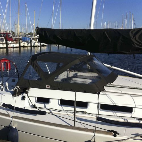 Capote di tuga di barca - First 35 - KAPELL ANNAT - per cabina di pilotaggio / con struttura in acciaio inossidabile / bianca