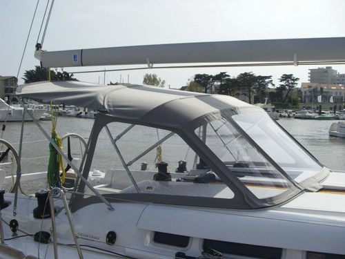 Capote di tuga per barca a vela - First 45 - KAPELL ANNAT - per cabina di pilotaggio / con struttura in acciaio inossidabile / grigia