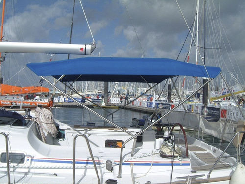 Tendalino parasole per barca a vela - Oceanis 473 - KAPELL ANNAT - per cabina di pilotaggio / con struttura in acciaio inossidabile / blu