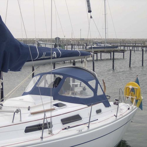 Capote di tuga per barca a vela - 315  - KAPELL ANNAT - per cabina di pilotaggio / con struttura in acciaio inossidabile / blu