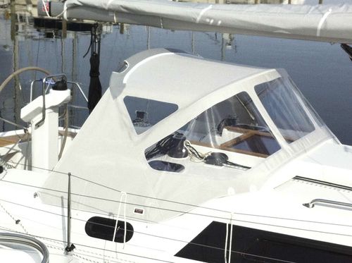 Capote di tuga per barca a vela - 325  - KAPELL ANNAT - per cabina di pilotaggio / con struttura in acciaio inossidabile / bianca