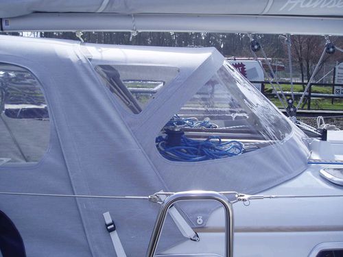 Capote di tuga per barca a vela - 342 - KAPELL ANNAT - per cabina di pilotaggio / con struttura in acciaio inossidabile / bianca