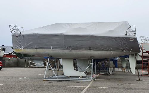Telo di protezione da trasporto per barca a vela - Dehler 29 Skrovkapell - KAPELL ANNAT - di attrezzatura / per scafo / grigio
