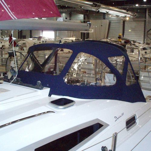 Capote di tuga per barca a vela - Delphia 33 - KAPELL ANNAT - per cabina di pilotaggio / con struttura in acciaio inossidabile / blu