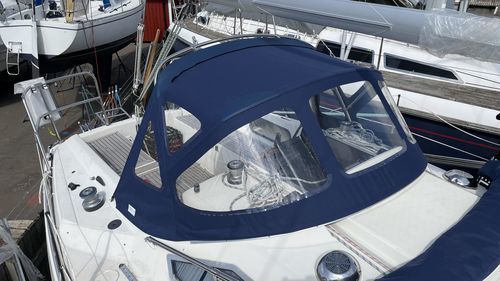 Capote di tuga per barca a vela - Maxi 909 - KAPELL ANNAT - per cabina di pilotaggio / con struttura in acciaio inossidabile / blu