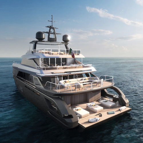 Super-yacht da crociera - TRIDECK - Azimut - raised pilothouse / con 5 cabine / con 6 cabine