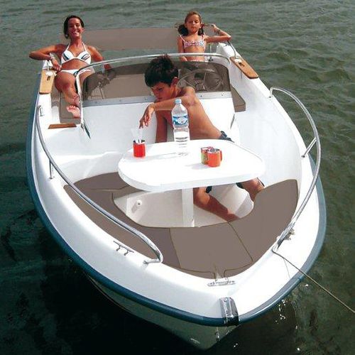 Barca open entrobordo - Cap-Ferret 472 - B2 marine - con console centrale / max. 5 persone / con prendisole