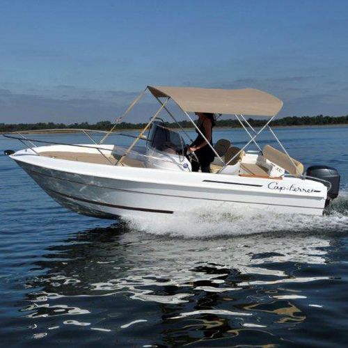 Barca open fuoribordo - Cap-Ferret 522 - B2 marine - con console centrale / da pesca sportiva / max. 6 persone