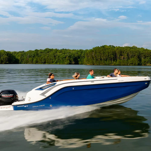 Deck boat fuoribordo - DX2200 - Bayliner - open / bow-rider / con console laterale