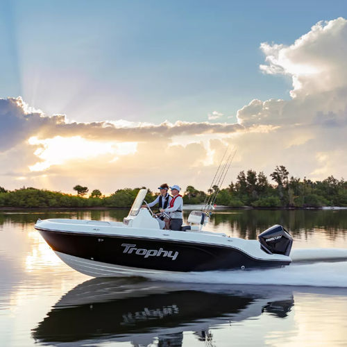 Barca open fuoribordo - T20CC - Bayliner - con console centrale / da sci nautico / da pesca sportiva