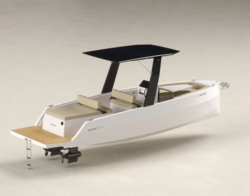 Barca open entrobordo - LASAI 20 GL - LASAI - elettrica / con console centrale / max. 6 persone