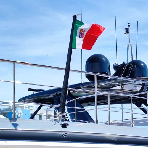 Portabandiera per yacht - LA LUCENTE INOX - in carbonio