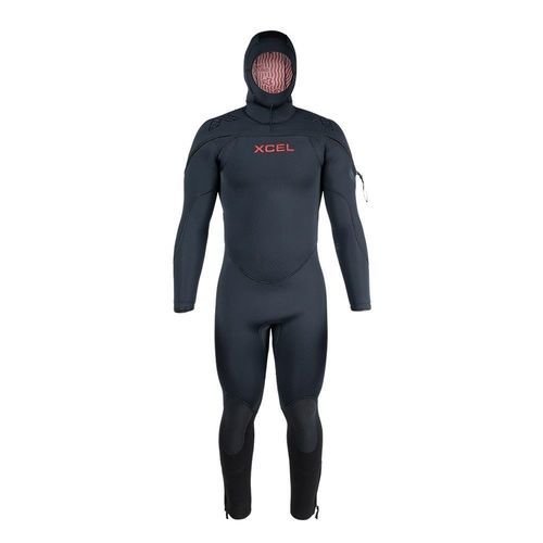 Muta neoprene per immersione subacquea professionale - MR976RH3-BLK - Xcel Wetsuits - integrale / con capuccio / 7 mm