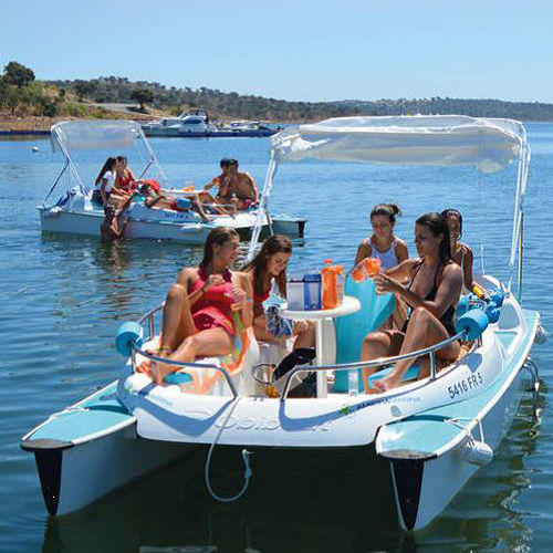 Barca open catamarano - OBIBOAT - WATT & BOAT - fuoribordo / elettrica / bimotore