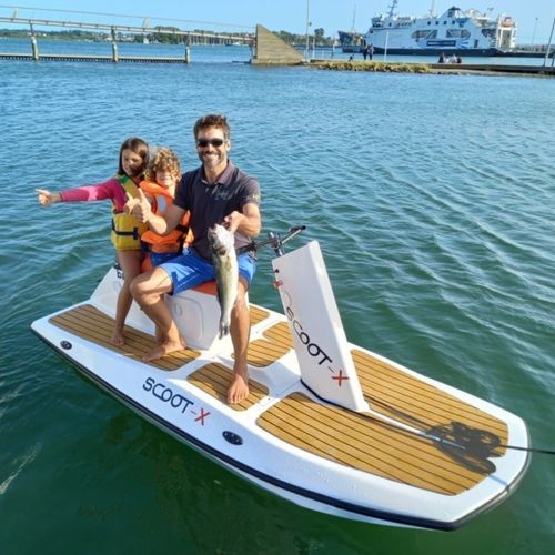 Moto d'acqua elettrica - Scoot-X - WATT & BOAT - seduto / tre posti / 10 - 20 cv