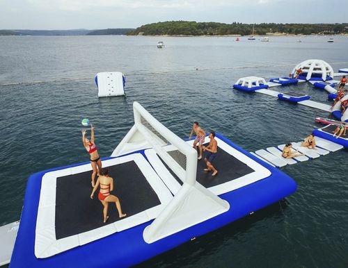 Gioco acquatico con piattaforma - RPG s.r.l. - parco / terreno da volleyball / per base turistica sportiva