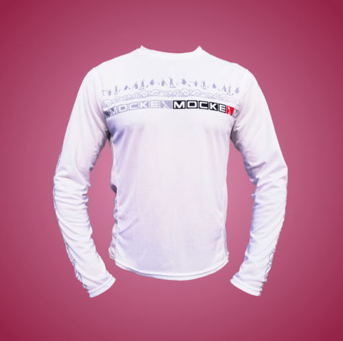 Top lycra a maniche lunghe - LS FLY DRY WHITE - Mocke