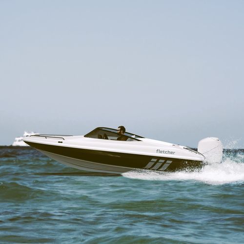 Runabout fuoribordo - 15 GTO - Fletcher Boats - con dual console / open / da sci nautico