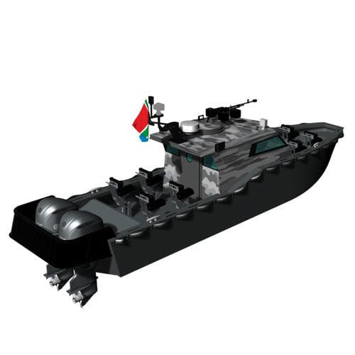 Barca professionale patrol boat - Blackout 9500 - KND Naval Design - fuoribordo / in PEHD / con scafo rigido