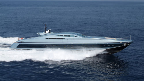 Super-yacht da crociera - BLUE PRINCESS STAR - Baglietto spa - con cabina di pilotaggio / con scafo planante