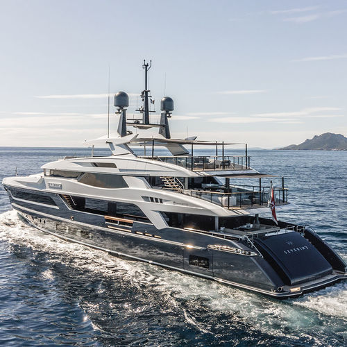 Mega-yacht da crociera - SEVERIN°S - Baglietto spa - raised pilothouse / in acciaio