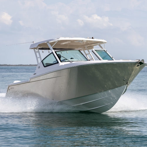 Runabout fuoribordo - 28XC - Bertram - bimotore / con dual console / bow-rider
