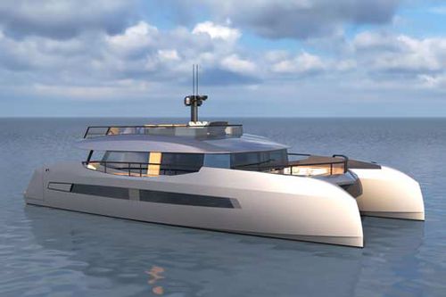 Motor-yacht catamarano - M66P - Mylius Yachts - da crociera / con fly / IPS