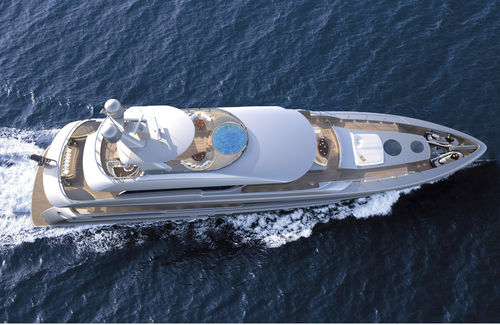 Super-yacht da crociera - 144' TRI-DECK - Burger Boat Company - con cabina di pilotaggio / con 5 cabine / dislocante