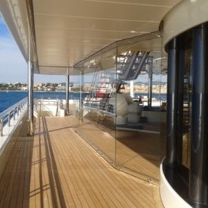 Vetrata per yacht - GL YACHTVERGLASUNG GMBH - resistente al fuoco