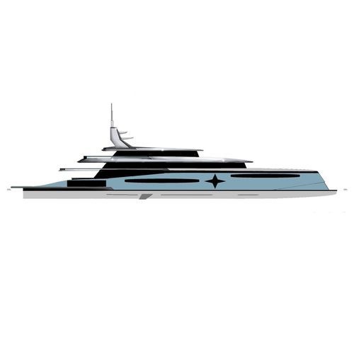 Mega-yacht da crociera - 75m - Brythonic Yachts - in alluminio / con eliporto