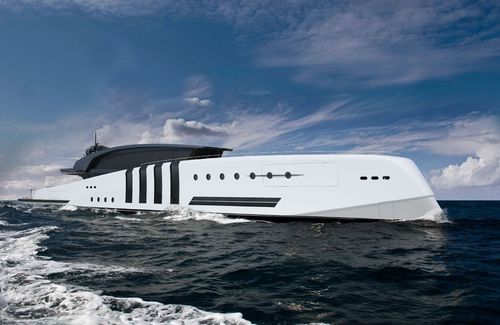 Mega-yacht da crociera - 111m - Brythonic Yachts - in alluminio / con piscina / con eliporto