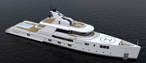 Super-yacht da crociera - 75m - Brythonic Yachts - in acciaio / in alluminio / ice-class