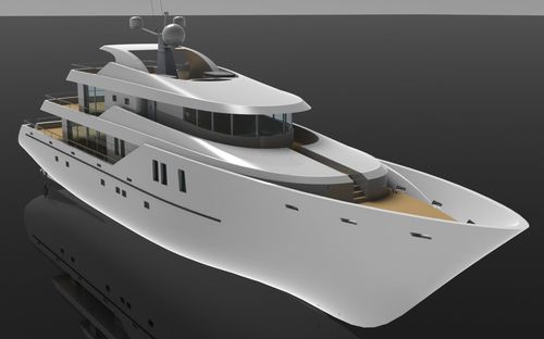 Super-yacht da crociera - 50m - Brythonic Yachts - in acciaio / in alluminio
