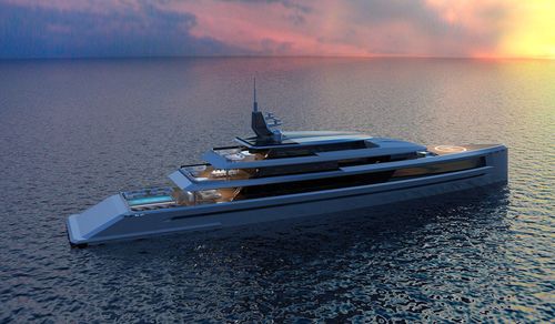 Mega-yacht da crociera - 80m - Brythonic Yachts - in alluminio / con piscina / con eliporto