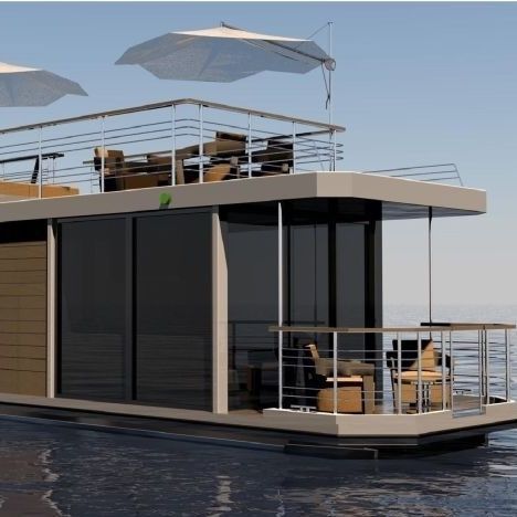 Barca a motore house-boat catamarano - Brythonic Yachts - fuoribordo / in alluminio / in HDPE