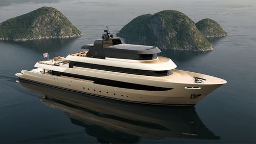 Mega-yacht da crociera - 49m - Brythonic Yachts - explorer / raised pilothouse / con 4 cabine