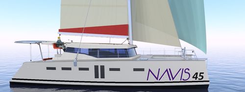 Catamarano - NAVIS 45 - NAVIS LR - da crociera d'altura / da crociera rapida / da crociera costiera