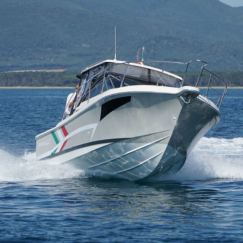 Barca da pesca e diporto fuoribordo - T280 Fuoribordo - Tuccoli - Technology Boats - bimotore / con scafo planante / hard-top