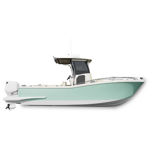 Barca open da pesca sportiva - T250 VMax - Tuccoli - Technology Boats - fuoribordo / con console centrale / con prendisole