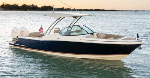 Runabout fuoribordo - CALYPSO 28 - Chris Craft - bimotore / con dual console / bow-rider