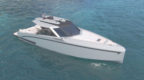 Cabinato entrobordo - 42  - Alium Yachts - bimotore / con scafo planante / hard-top