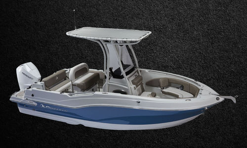 Barca open fuoribordo - 210 CC - Crownline - con console centrale / da pesca sportiva / con prendisole