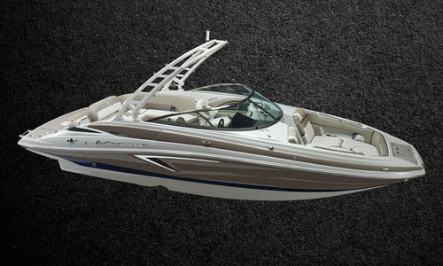 Deck boat entrobordo - E255 - Crownline - open / con dual console / bow-rider