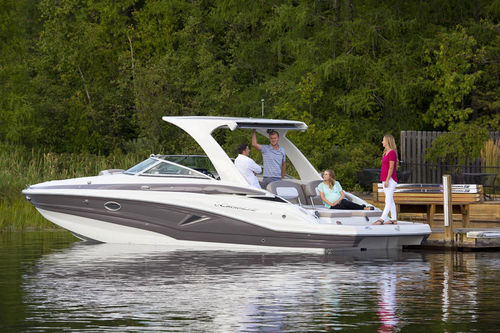 Cabin-cruiser entrobordo - E305 - Crownline - open / con dual console / bow-rider