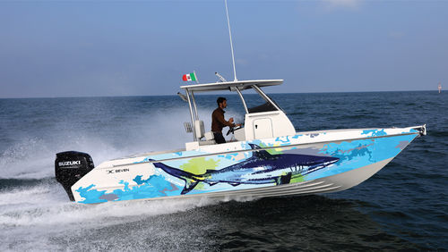 Walkaround fuoribordo - DC Seven - Dellapasqua DC - con console centrale / open / da pesca sportiva