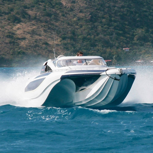 Cabinato fuoribordo - BLADERUNNER 35 - ICE MARINE - bimotore / open / con dual console