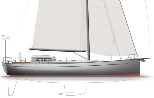 Barca a vela da crociera - BESTEVAER 49ST ZWARTE RAAF - KM Yachtbuilders - con 2 cabine / in alluminio / con cutter