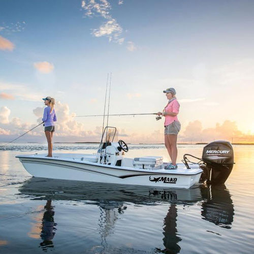 Bay boat fuoribordo - PRO 15 CC - Mako Marine - con console centrale / open / da pesca sportiva