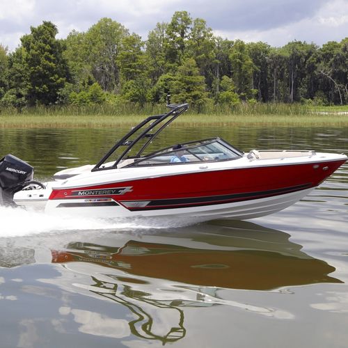 Runabout fuoribordo - 215SS - Monterey Boats - con dual console / bow-rider / open