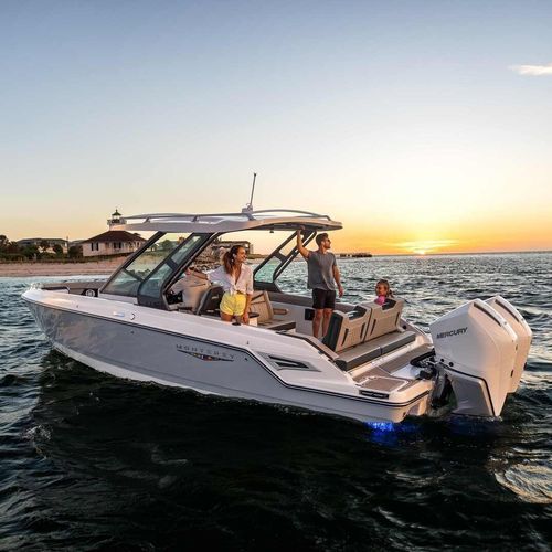 Runabout fuoribordo - ELITE 30 OB - Monterey Boats - bimotore / con dual console / bow-rider